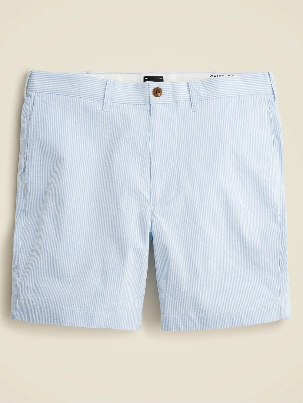 J. Crew 7” Stretch Seersucker Shorts Size 32 (Actually 33) Preppy Coastal Casual